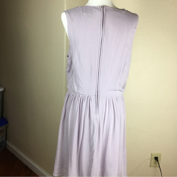 FOREVER 21+ Crochet Yoke Fit & Flare Lilac Dress Size 1X - Picture 4 of 7